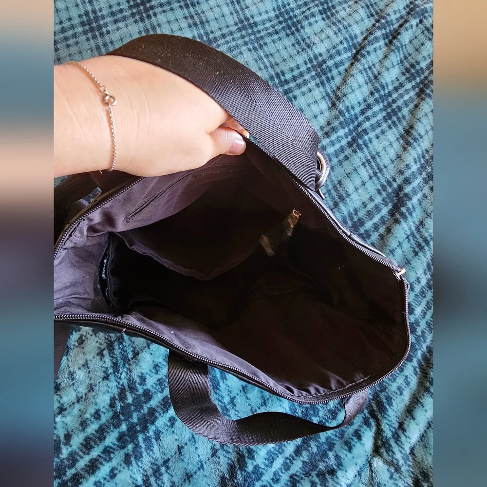 Fleshly Picked transport/diaper black‎ leather backpack